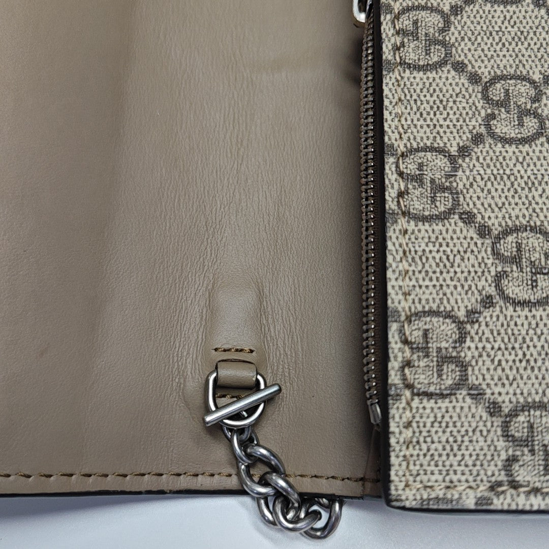 Dionysus Mini Monogram Coated Canvas Beige