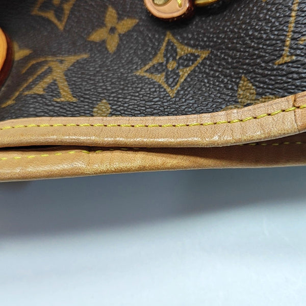 Authenticated pre-owned  NEVERFULL MM Monogram Coated Canvas Brown - Tote Bag at Looply