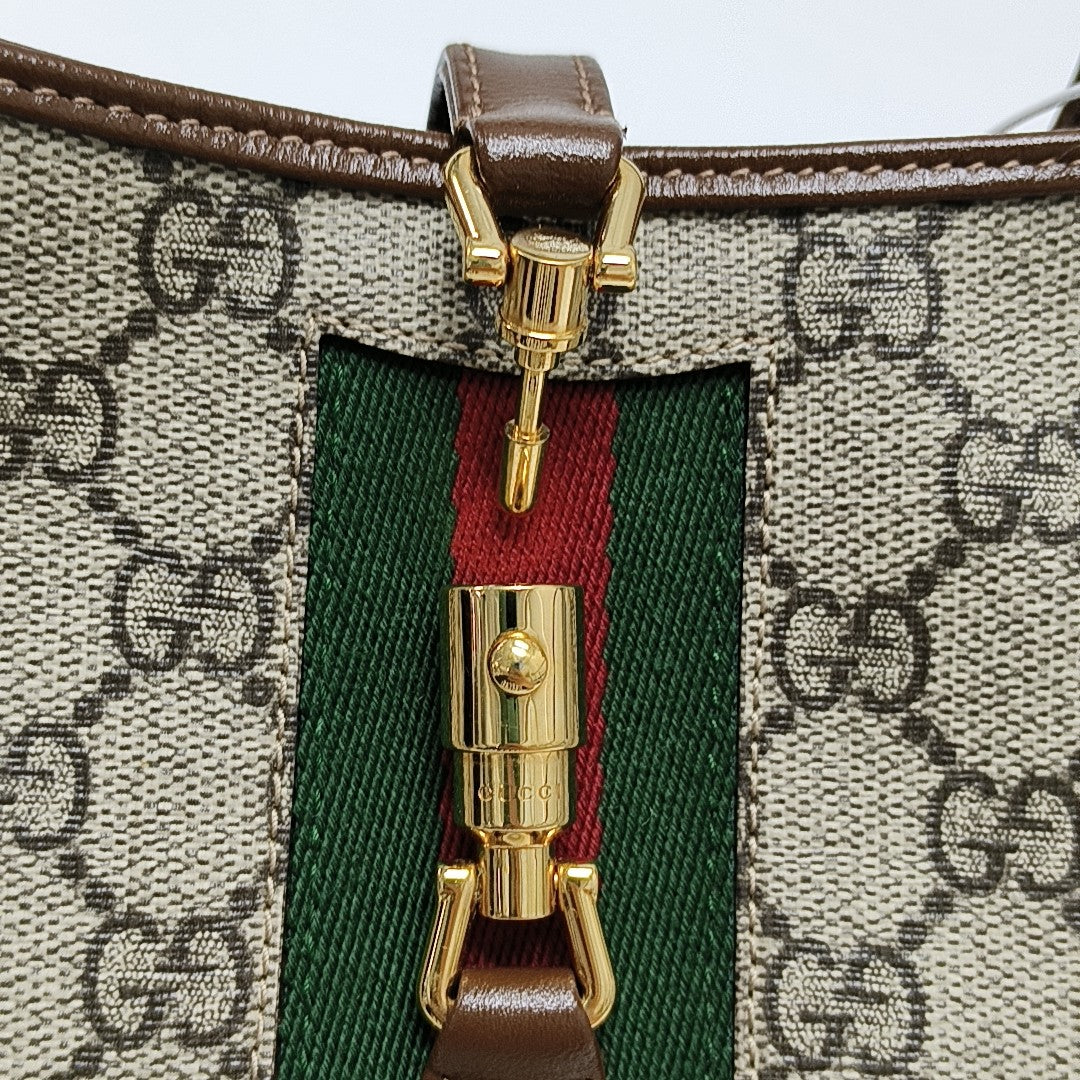 Jackie 1961 Mini Monogram Coated Canvas Beige