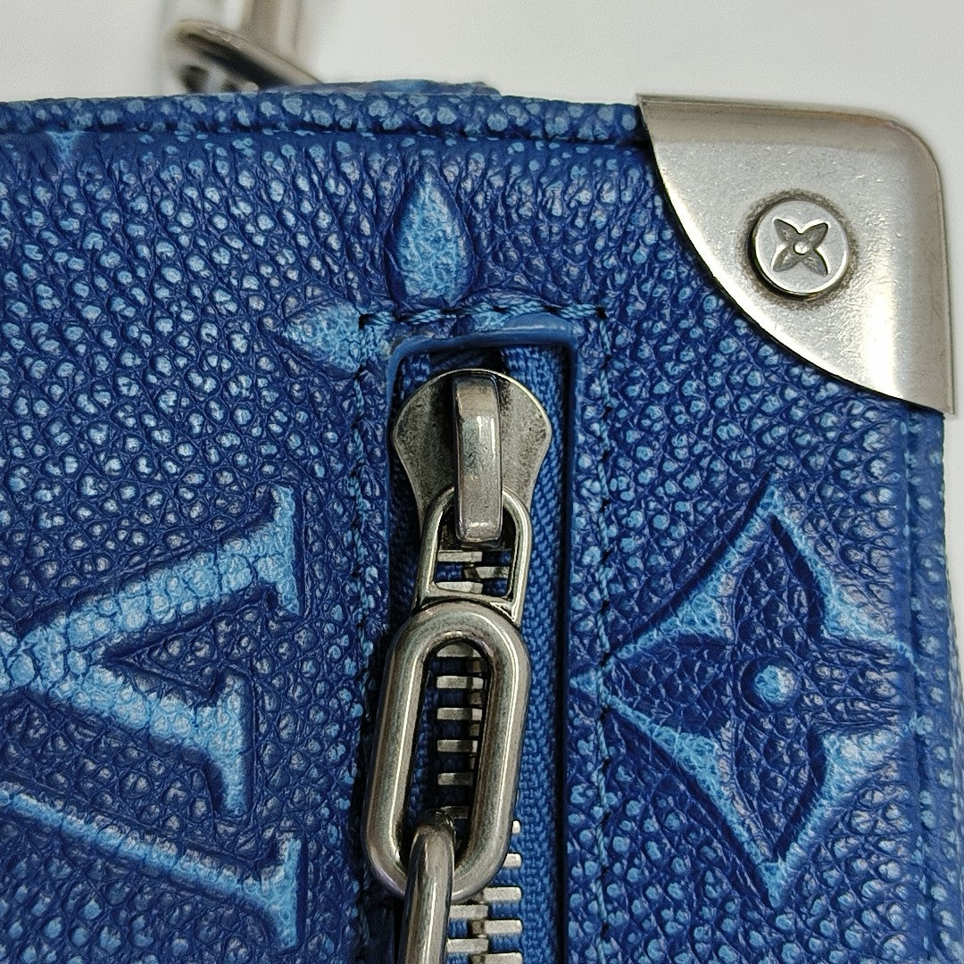 SOFT TRUNK Mini Monogram Calfskin Blue