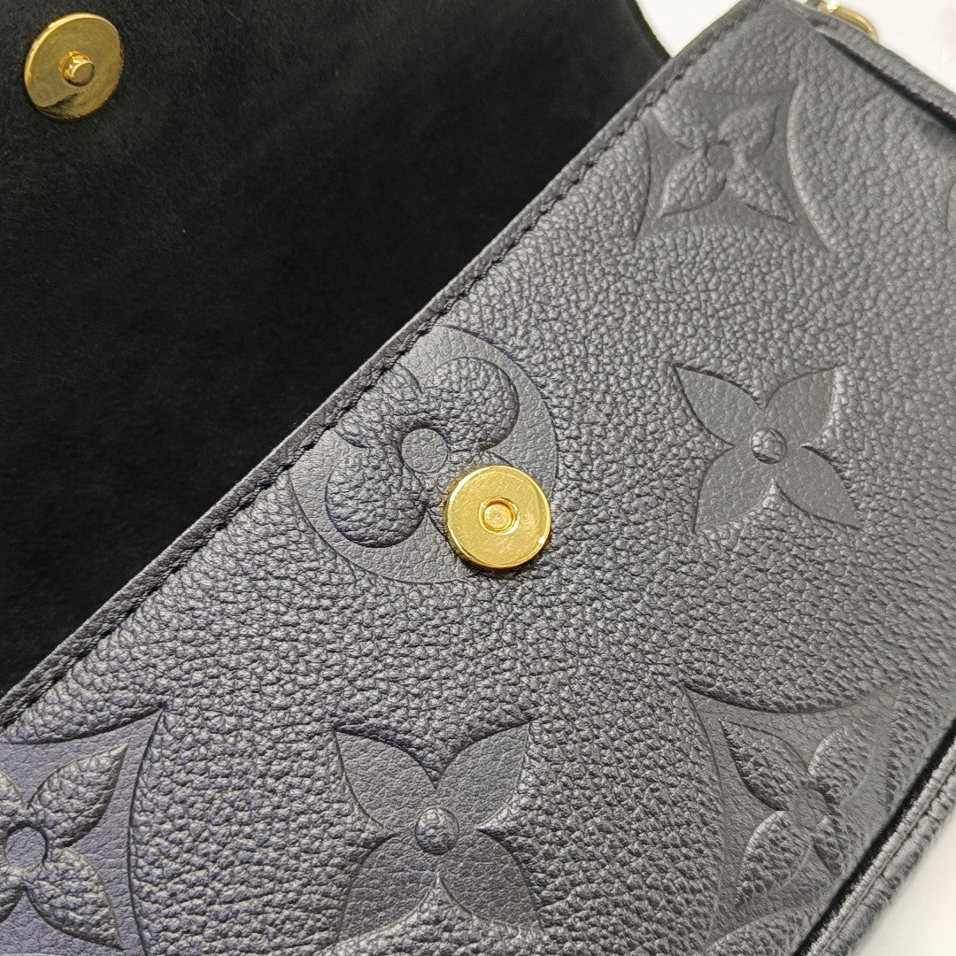 IVY Monogram Calfskin Black