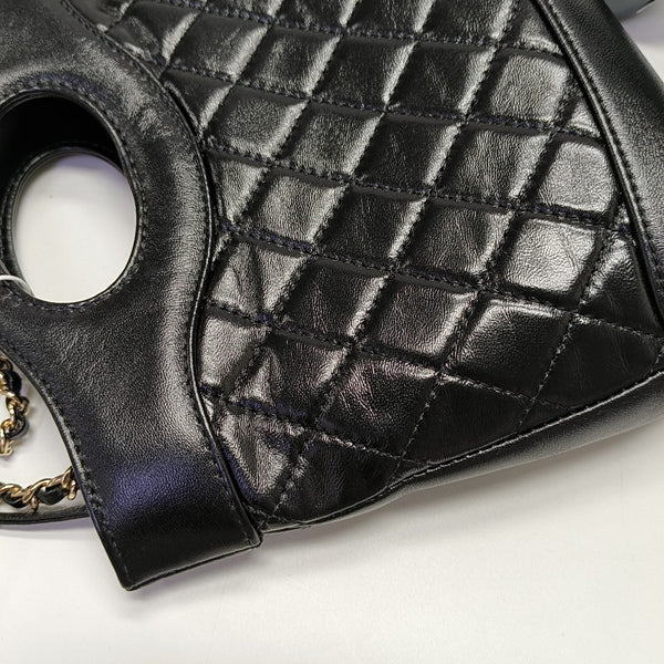 CHANEL 31 Mini Quilted Calfskin Black