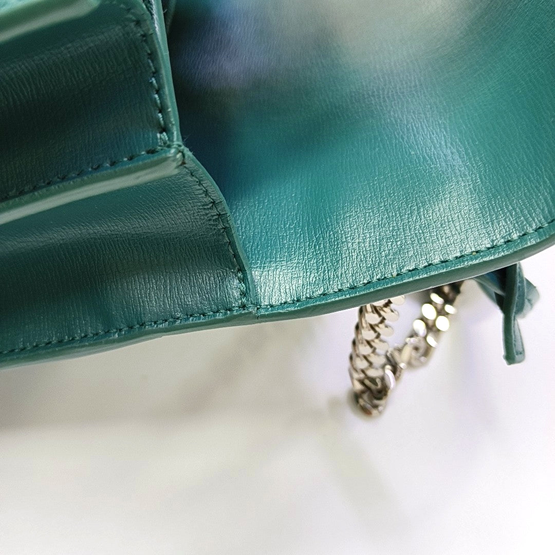 SUNSET Medium Calfskin Green