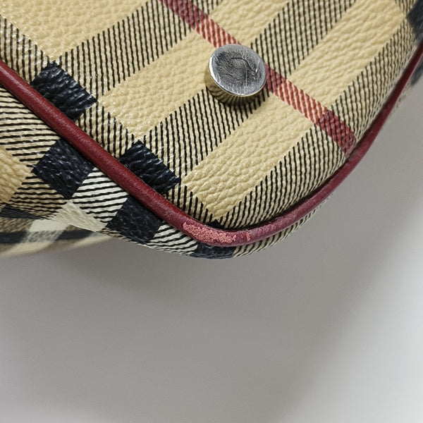 Coated Canvas Bucket Bag Beige