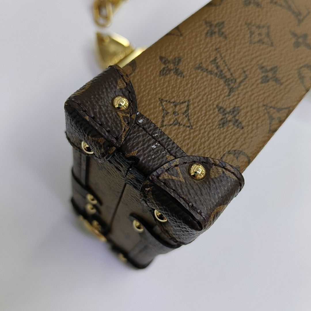 PETITE MALLE Monogram Coated Canvas Brown