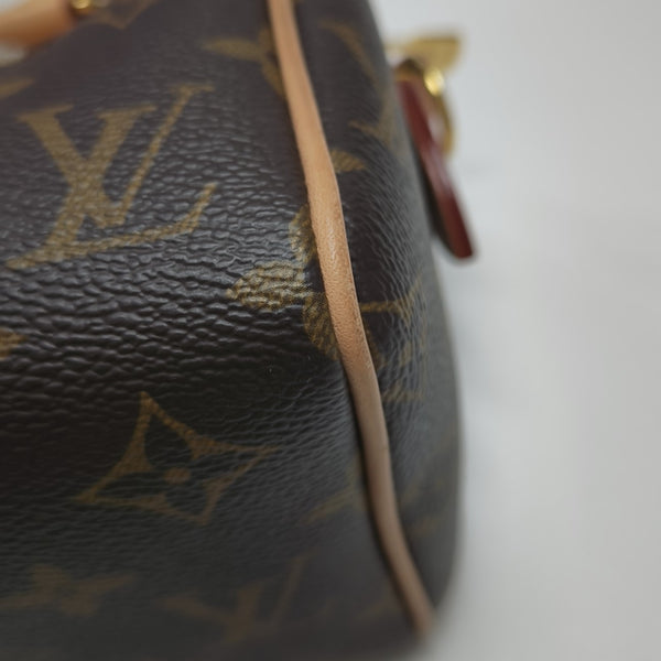 SPEEDY 20 Monogram Coated Canvas Brown