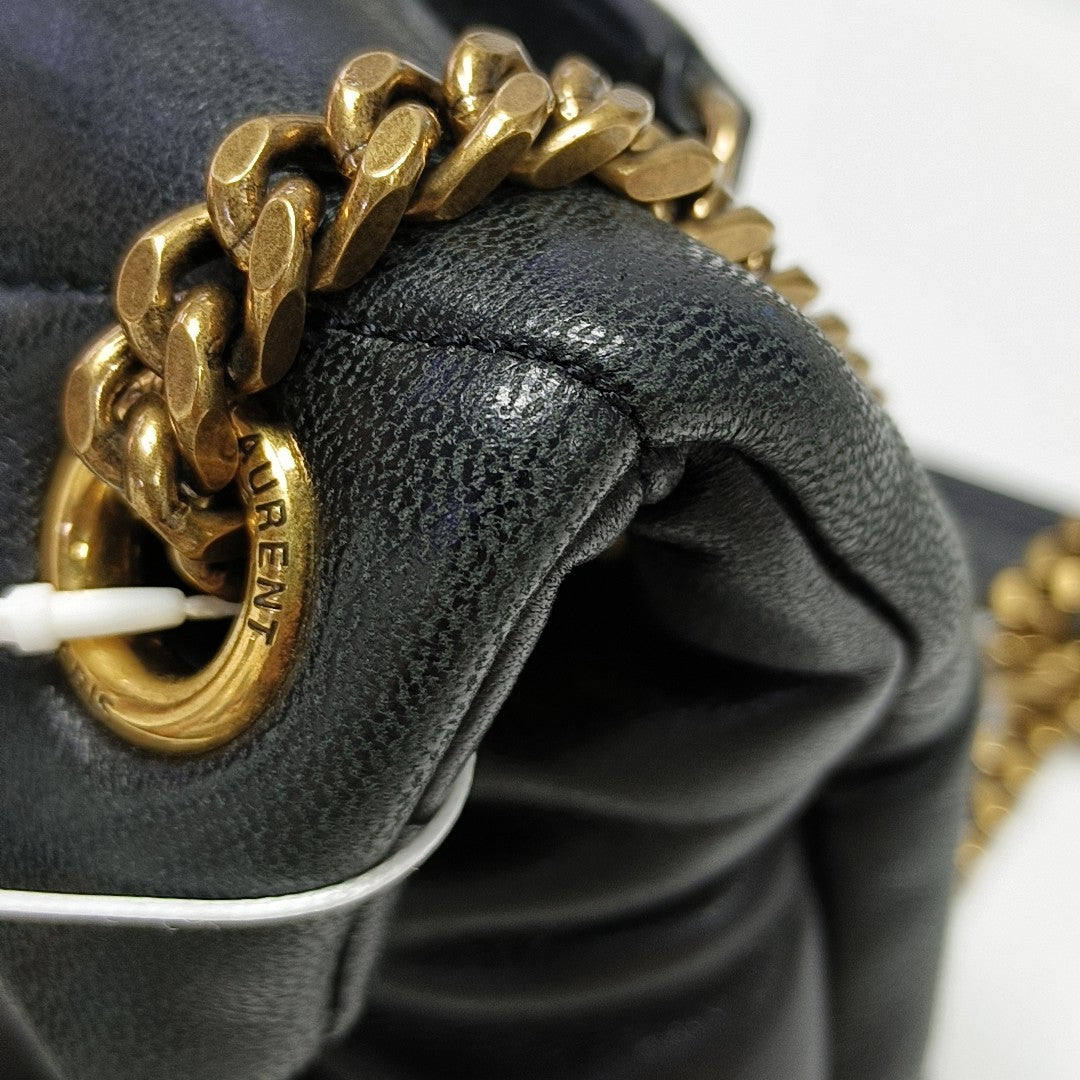 PUFFER Small Quilted Lambskin Black