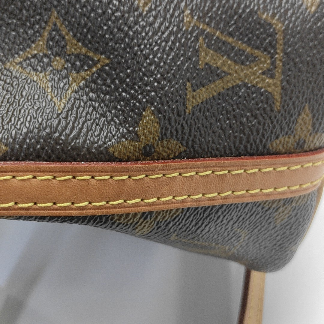 NÉONOÉ Nano Monogram Coated Canvas Brown