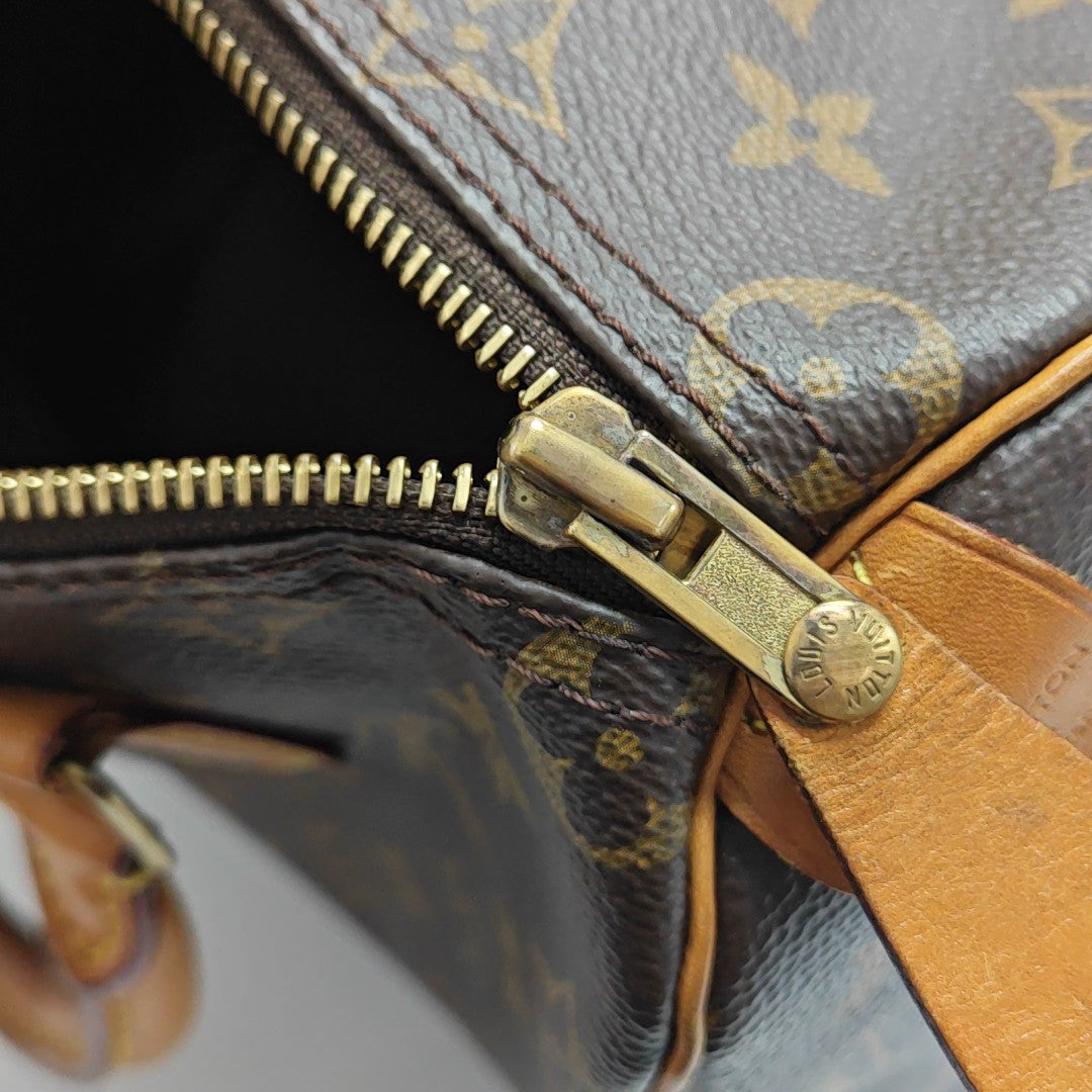 SPEEDY 25 Monogram Coated Canvas Brown