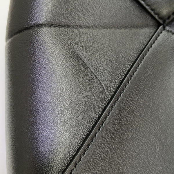 Puzzle Fold Mini Calfskin Black