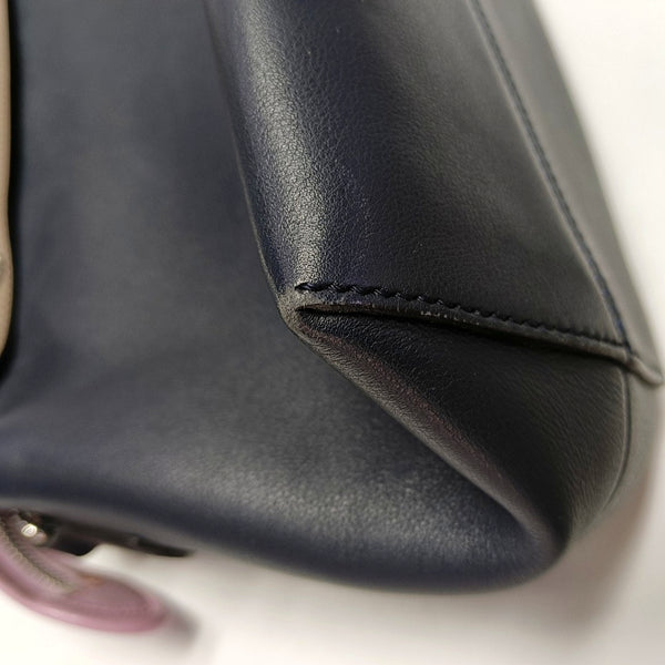 Authenticated pre-owned  By The Way Large Calfskin Blue - Shoulder Bag at Looply