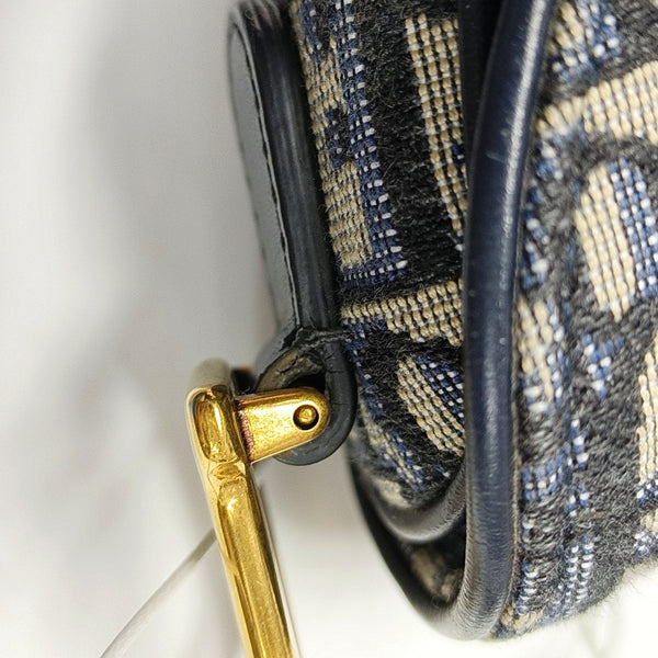 Saddle Mini Oblique Canvas Blue