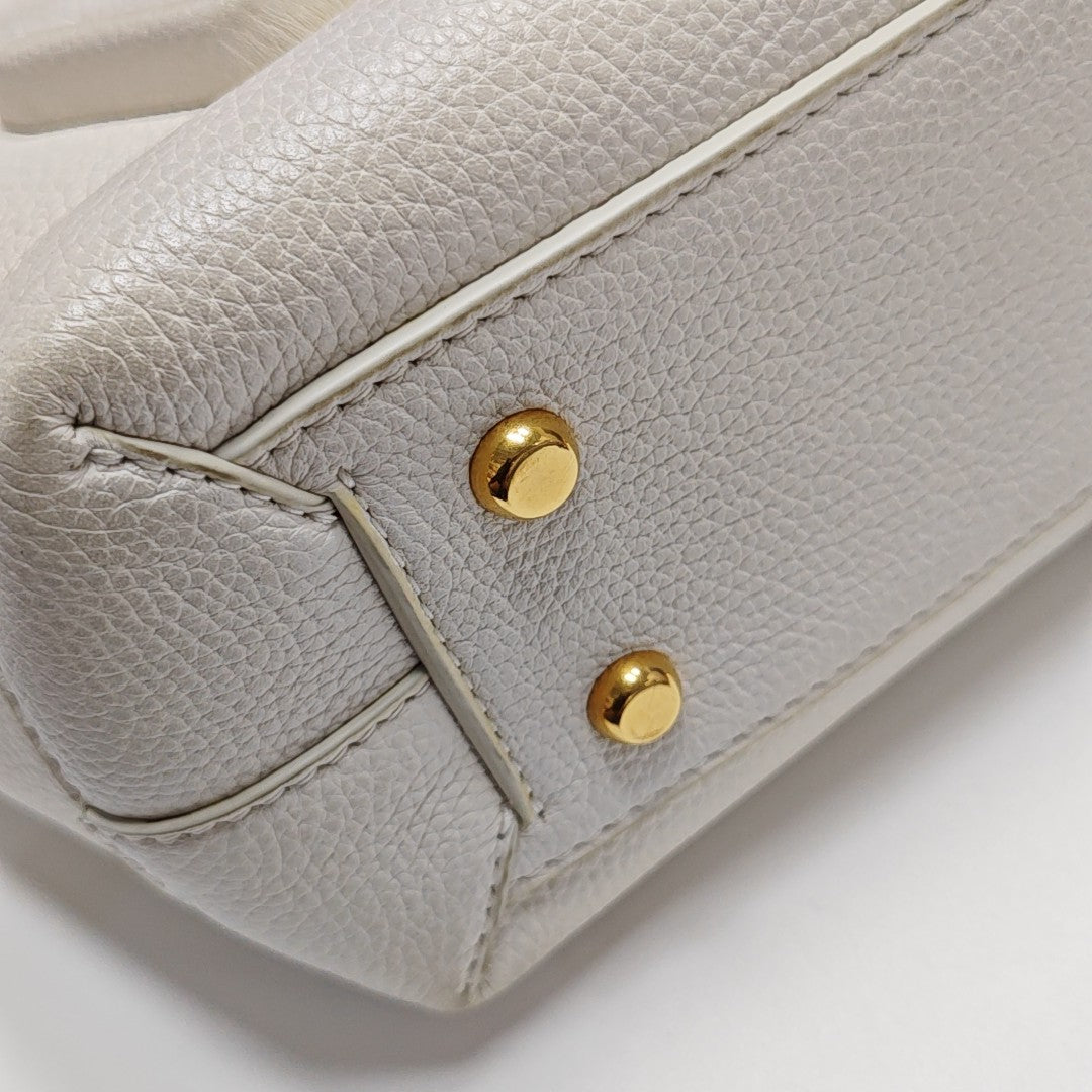 Arco Small Calfskin White