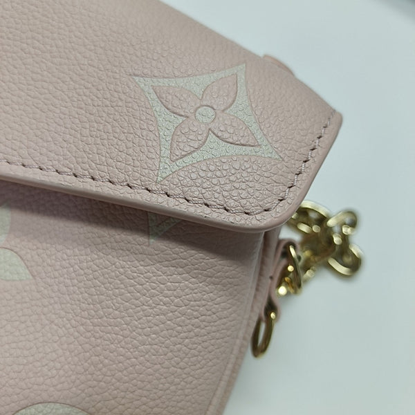 MÉTIS EAST WEST Monogram Calfskin Pink