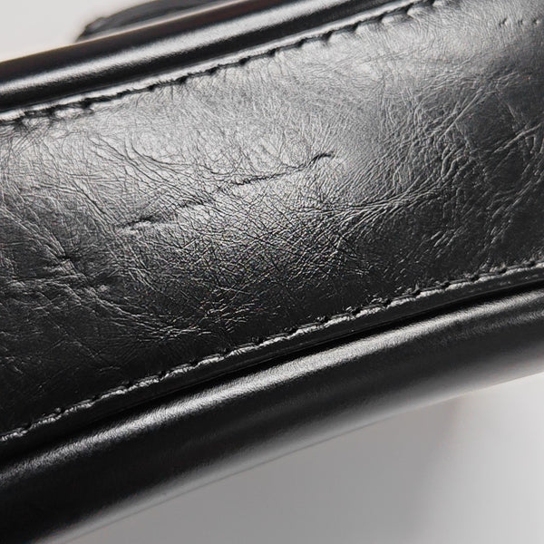 GABRIELLE Small Quilted Calfskin Black