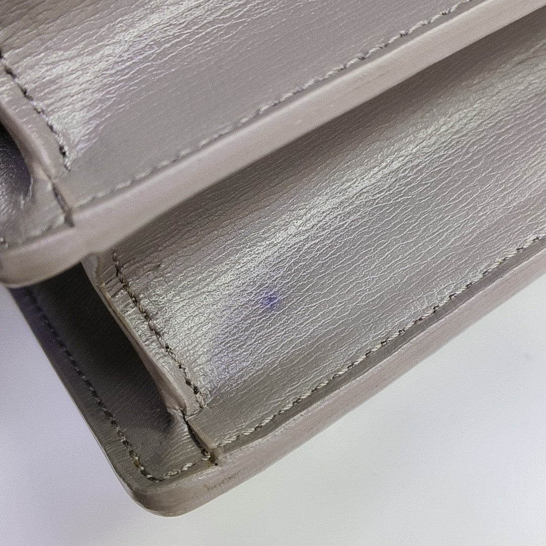 SUNSET Medium Calfskin Gray