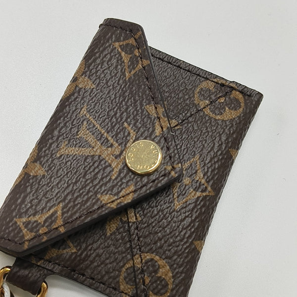 Monogram Coated Canvas Key Pouch Brown