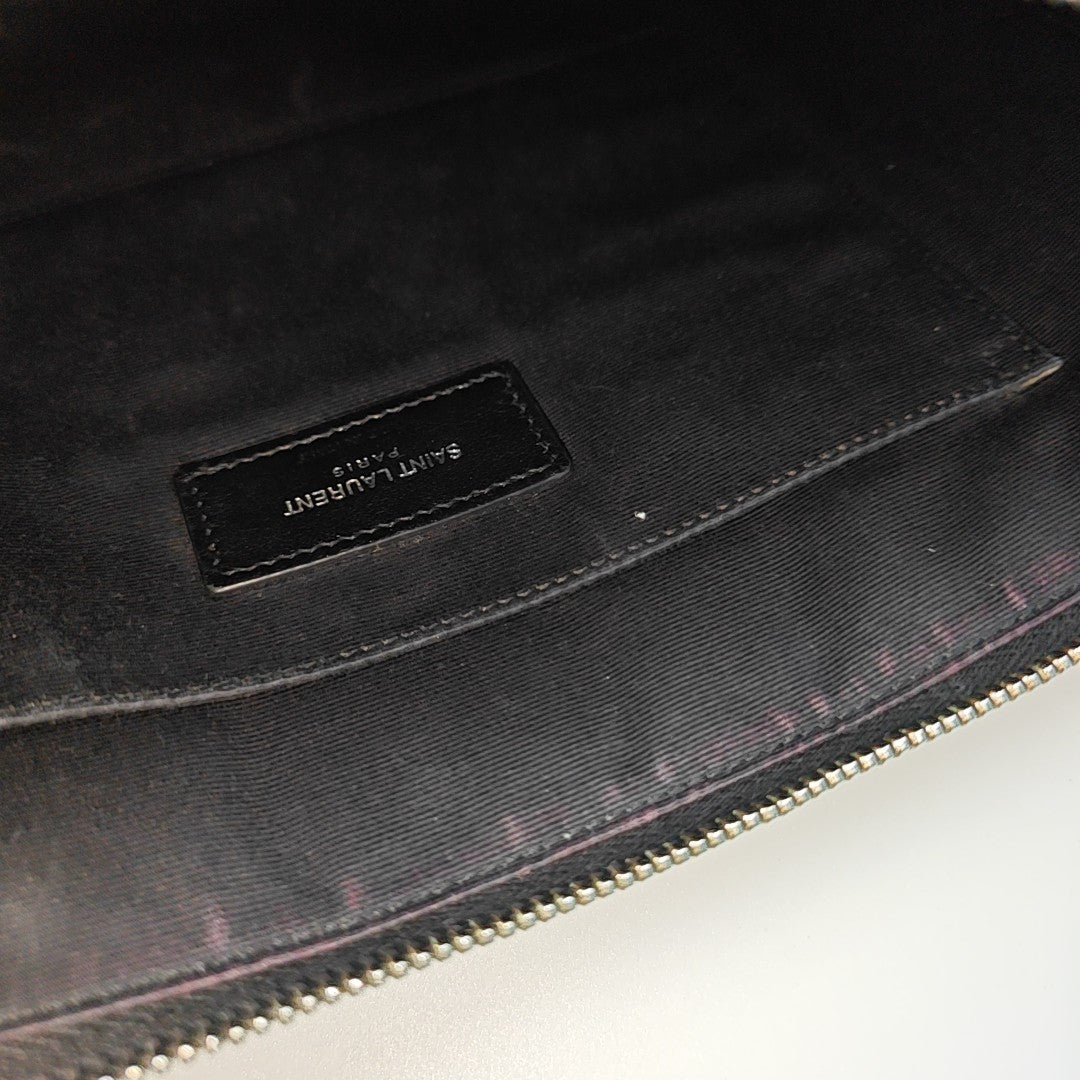 Calfskin Clutch Black