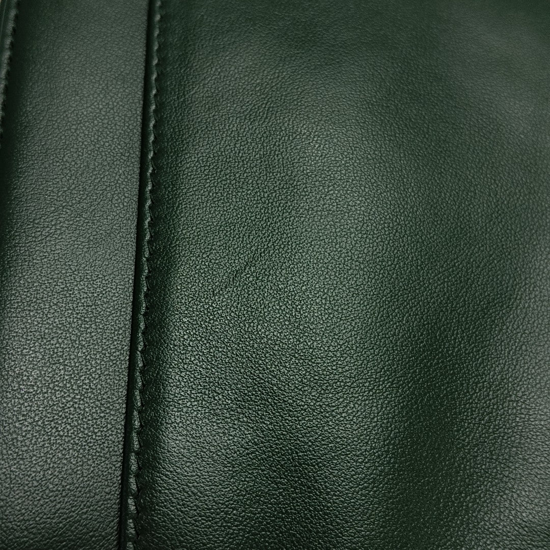 World Tour Oblique Calfskin Green