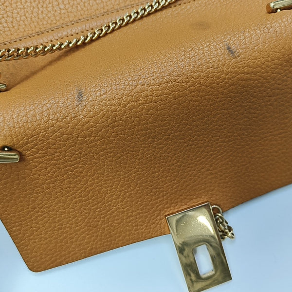 Drew Medium Calfskin Yellow