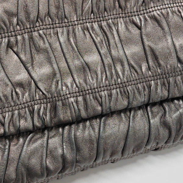 Quilted Lambskin Shoulder Bag Gray