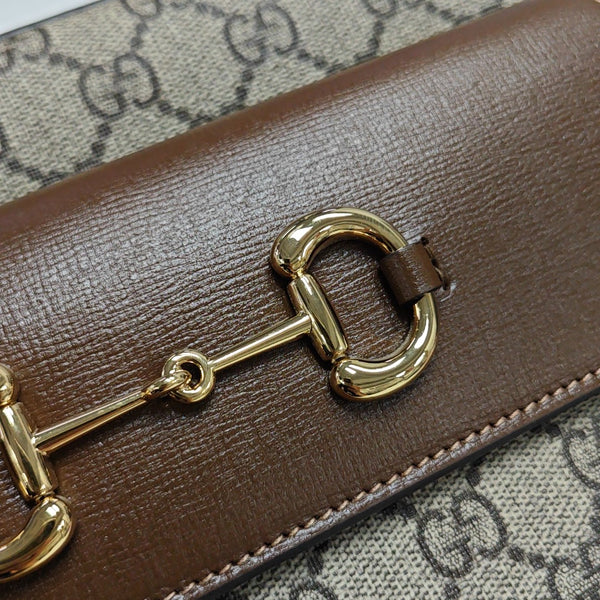 Horsebit 1955 Small Coated Canvas Beige