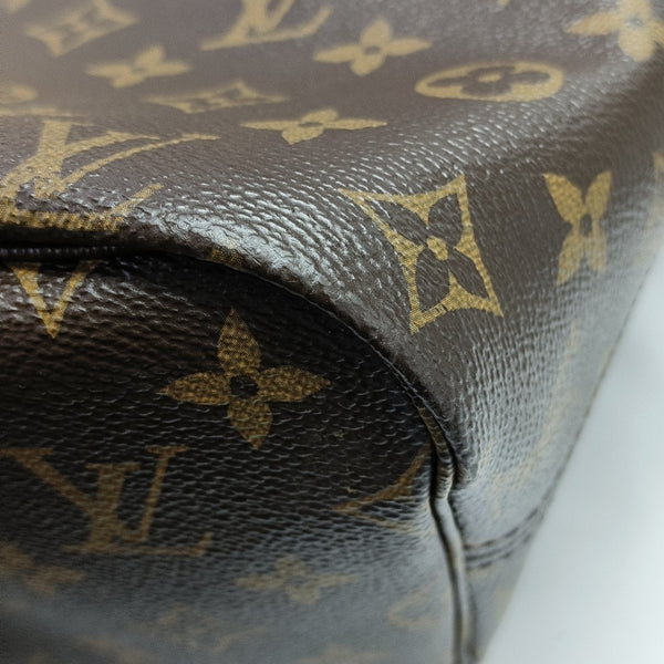 NEVERFULL MM Monogram Coated Canvas Brown