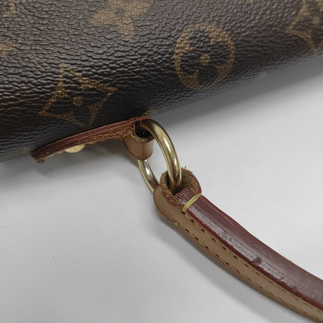 CLUNY PM Monogram Coated Canvas Brown
