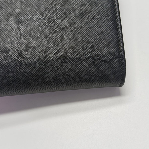 Saffiano Calfskin Shoulder Bag Black