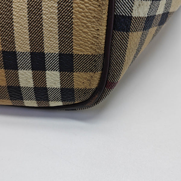 Coated Canvas Tote Bag Beige