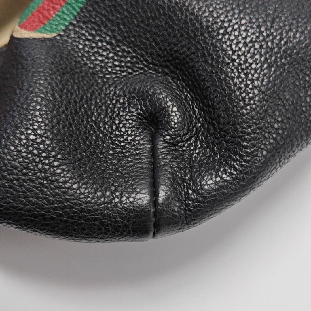 Print Large Calfskin Black