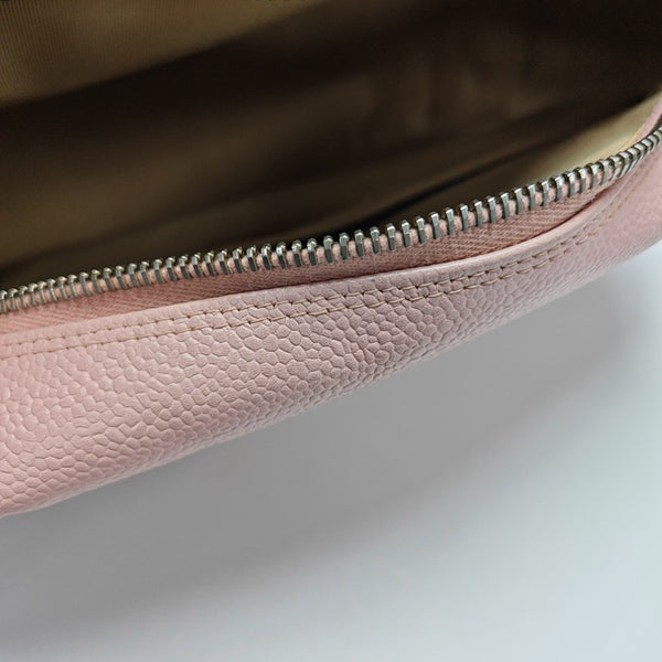 BOWLER Quilted Grained Calfskin Pink