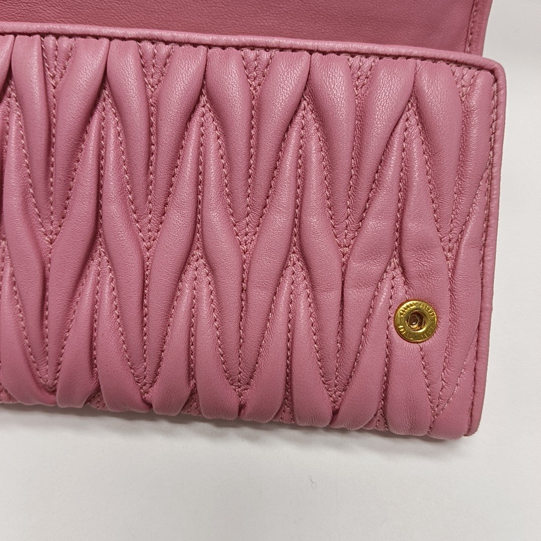 Lambskin Wallet Pink