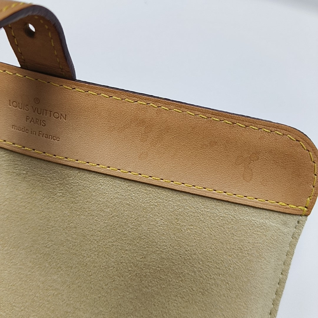 Monogram Coated Canvas Clutch Brown