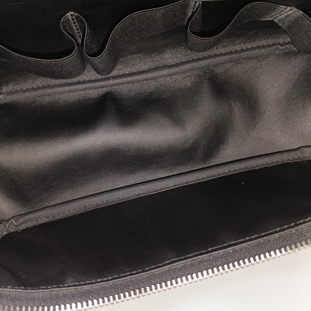 Damier Graphite Coated Canvas Clutch Gray