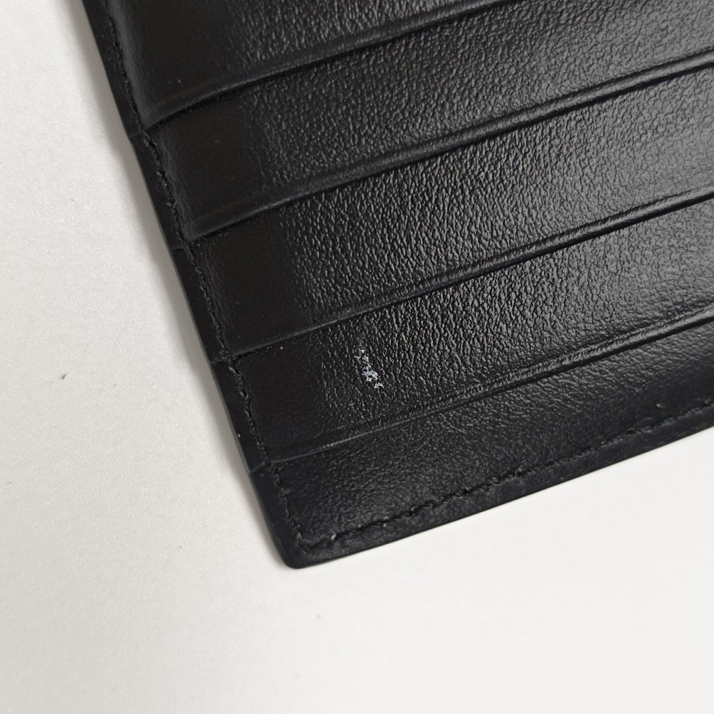Coated Canvas Card Holder Brown