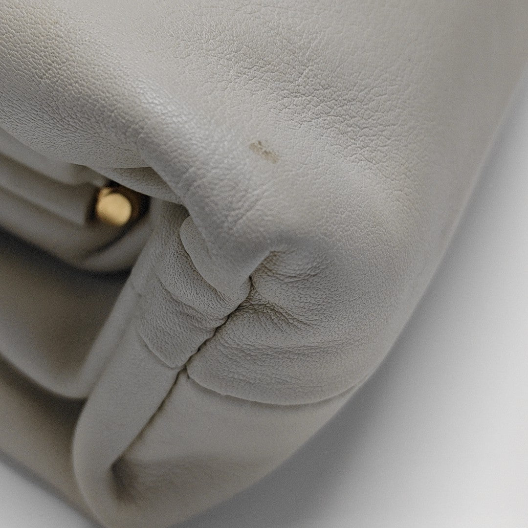 The Pouch Mini Lambskin White