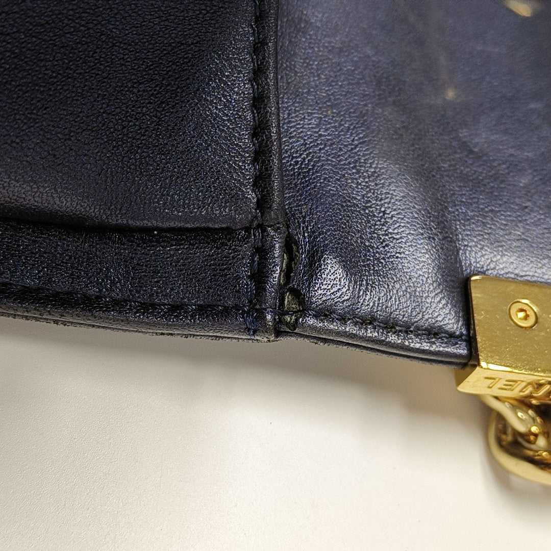 BOY CHANEL Large Lambskin Blue