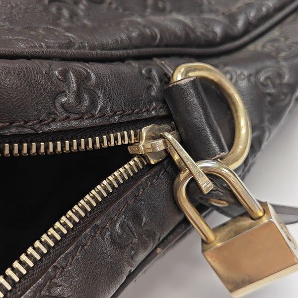 Signature Monogram Calfskin Brown