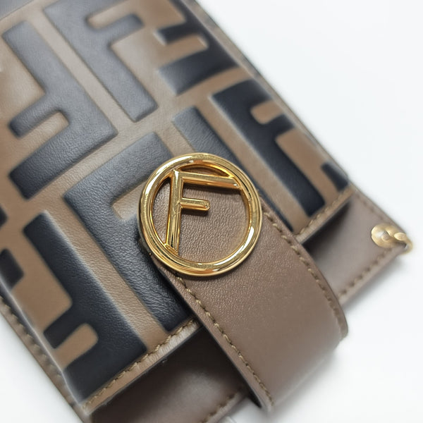 Calfskin Shoulder Bag Brown