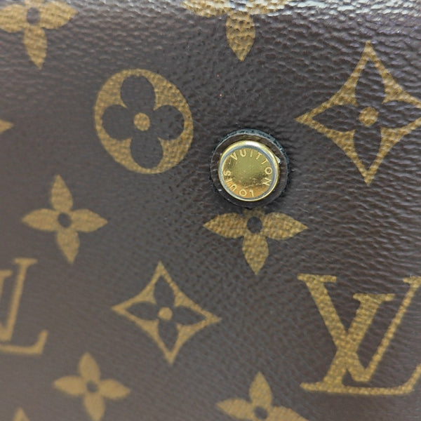 MONTAIGNE BB Monogram Coated Canvas Brown