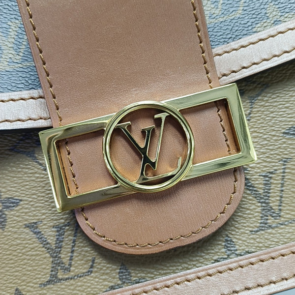 DAUPHINE MM Monogram Coated Canvas Brown