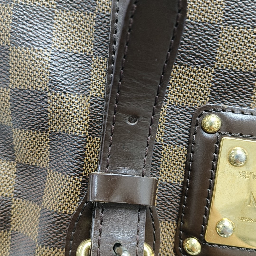 BERKELEY Damier Ebene Coated Canvas Brown