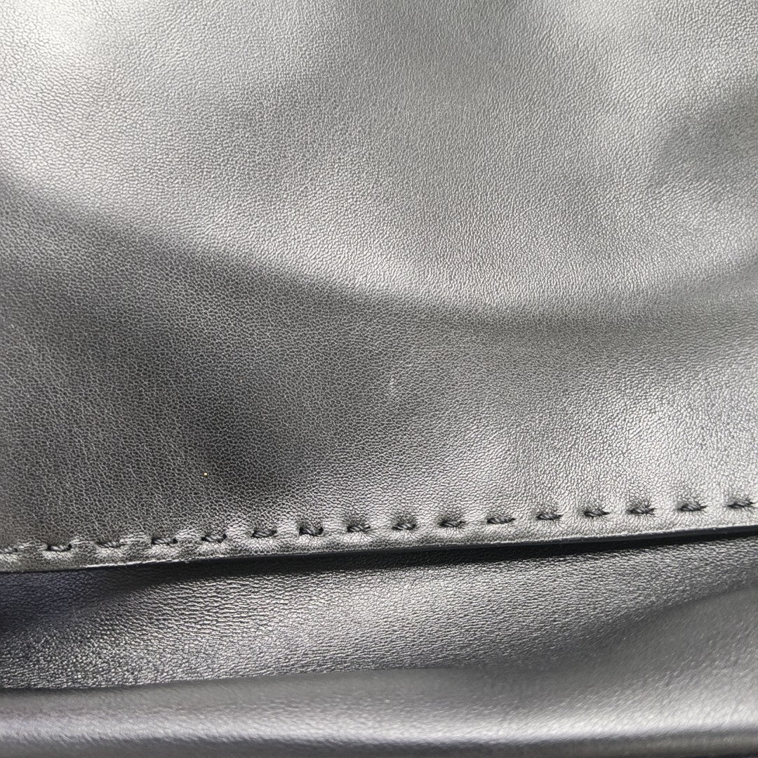 Calfskin Shoulder Bag Black
