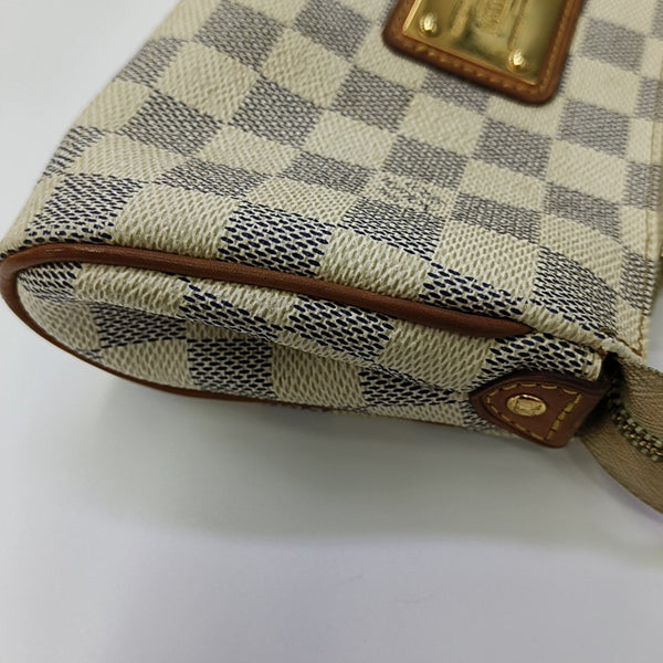 EVA Damier Azur Coated Canvas White