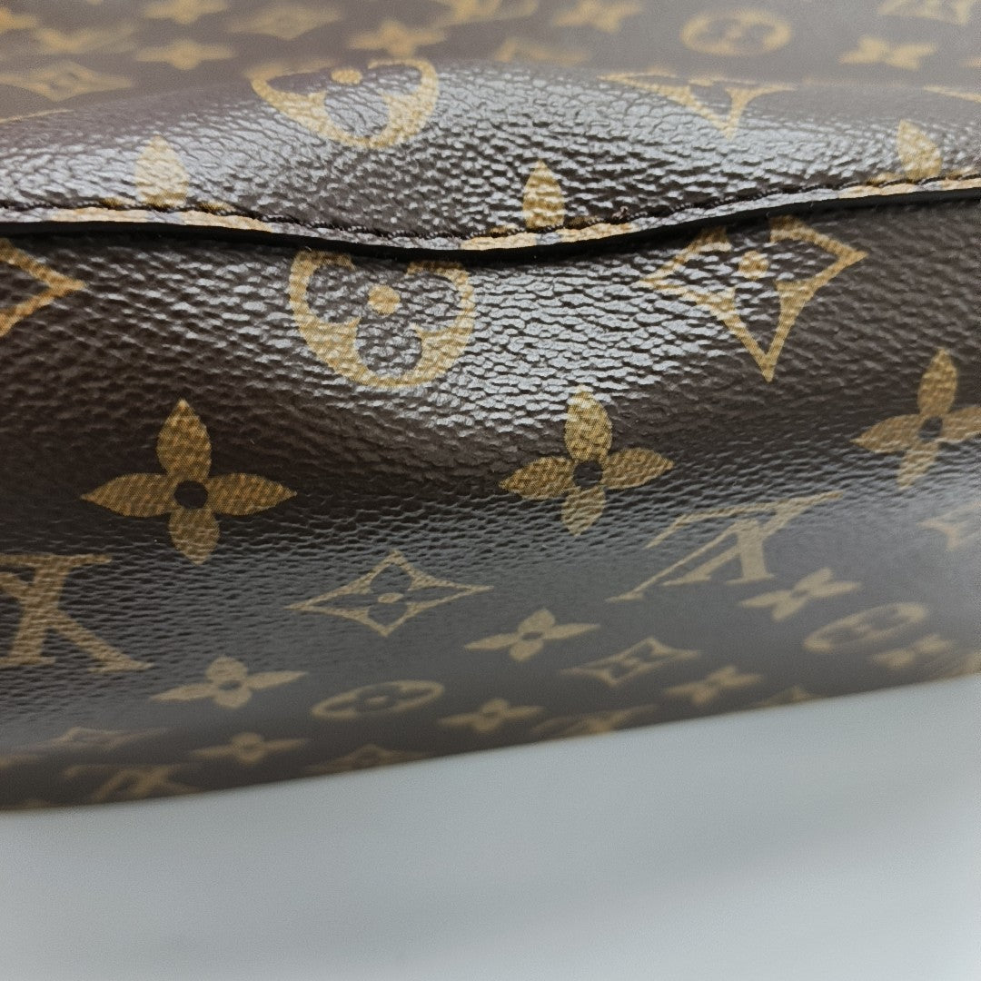 NÉONOÉ MM Monogram Coated Canvas Brown