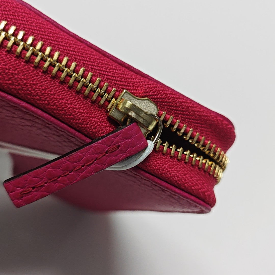 Calfskin Wallet Red