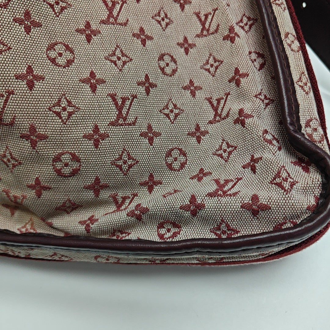 MARY KATE Monogram Canvas Red