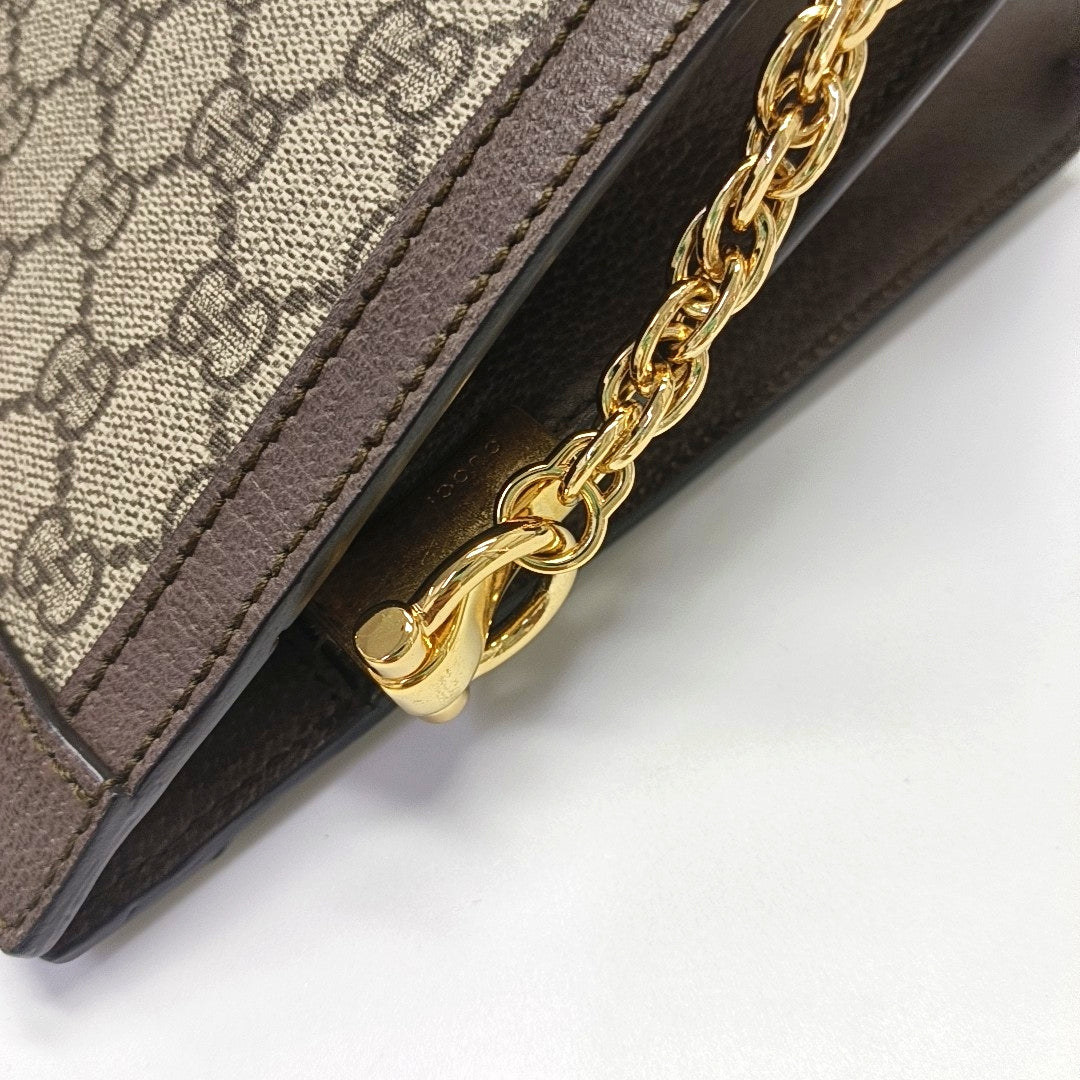 Authenticated pre-owned  Ophidia Medium Monogram Coated Canvas Beige - Shoulder Bag at Looply