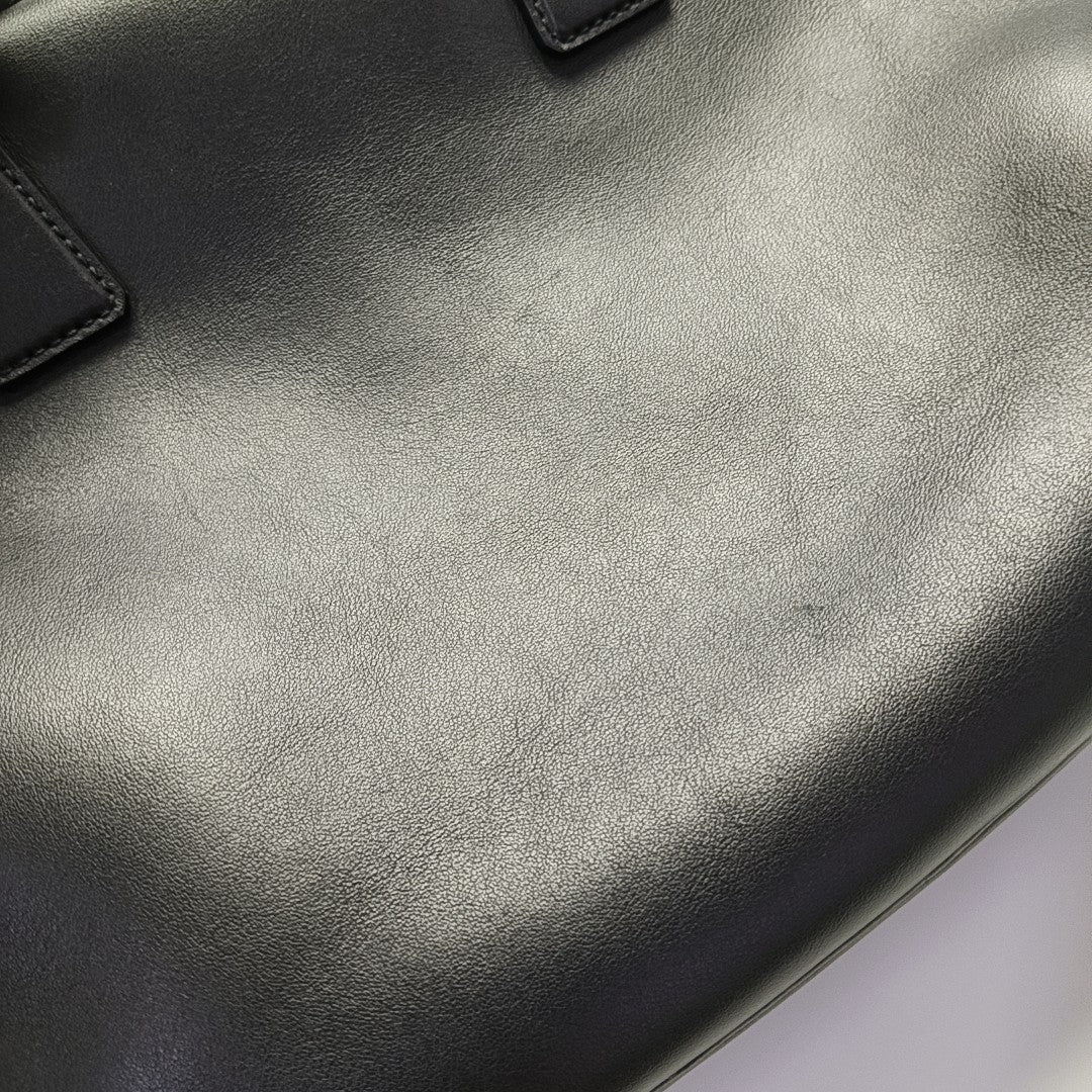 Galleria Large Calfskin Black